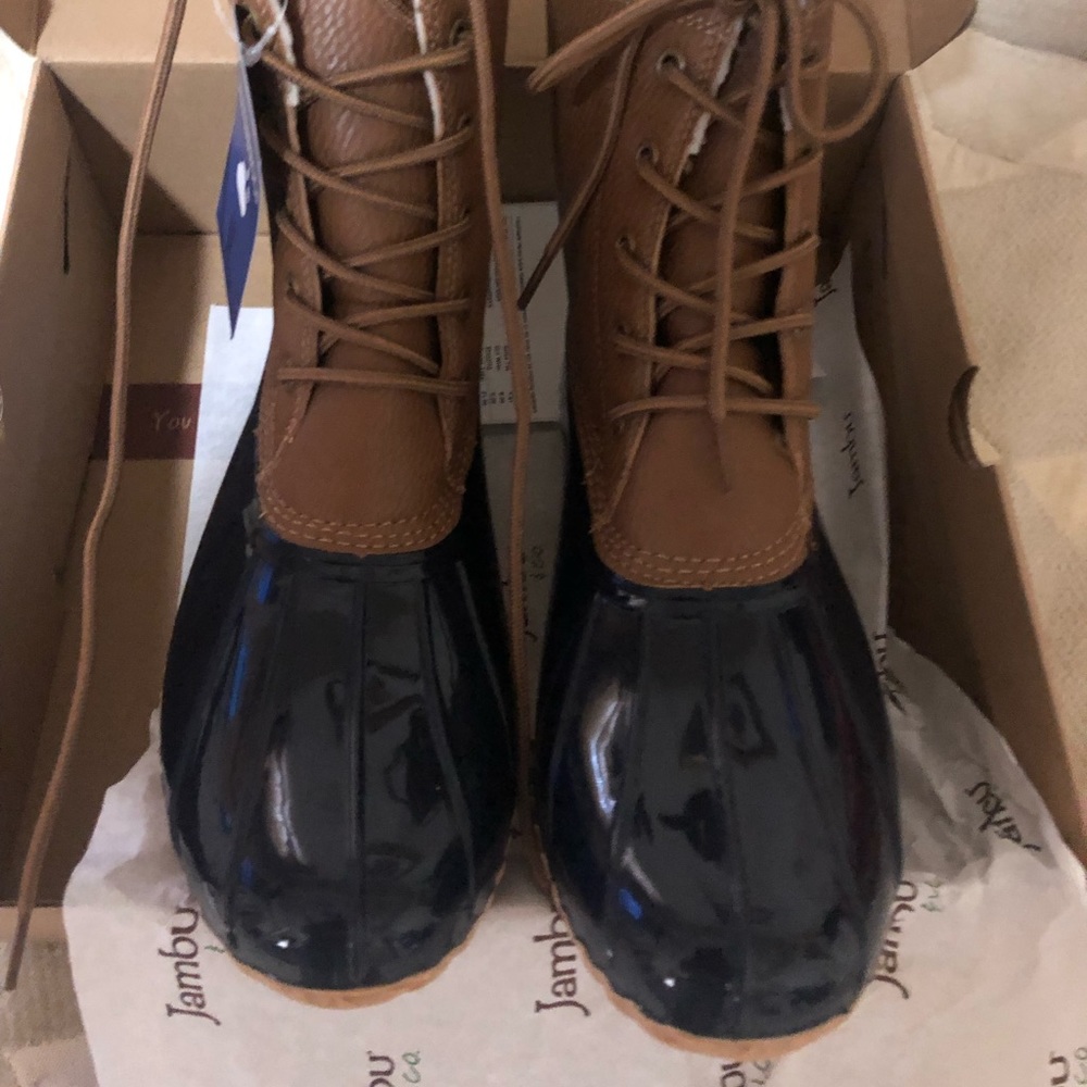 Navy Duck Boots NEW